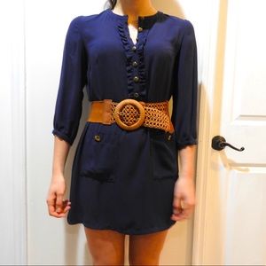 H&M Navy Blue Dress (BELT NOT INCLUDED)